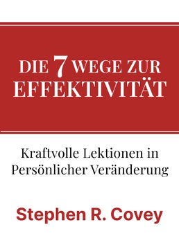 Cover of Die 7 Wege zur Effektivität