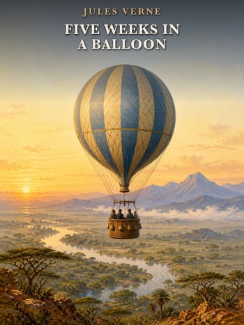 Cover of Five Weeks in a Balloon