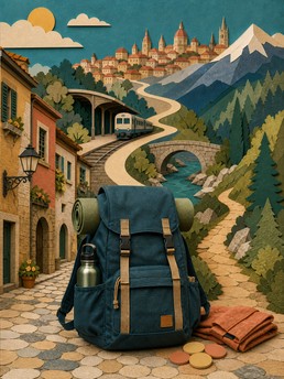 Cover of Backpacking Across Europe: Tips for Budget Travellers