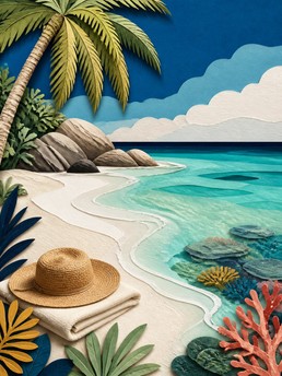 Cover of Beach Getaway: Relax on White Sandy Beaches