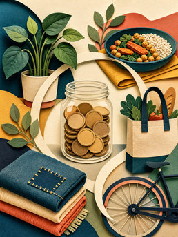 Cover of Frugal Living: Tips for Saving Money