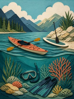 Cover of Water Adventures: Explore the Depths of the Sea and the Vastness of Lakes