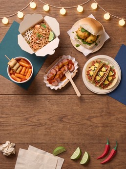 Cover of Comida callejera en cinco ciudades