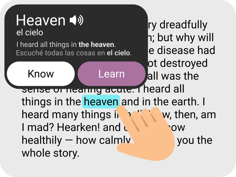 Lingard contextual translation while reading