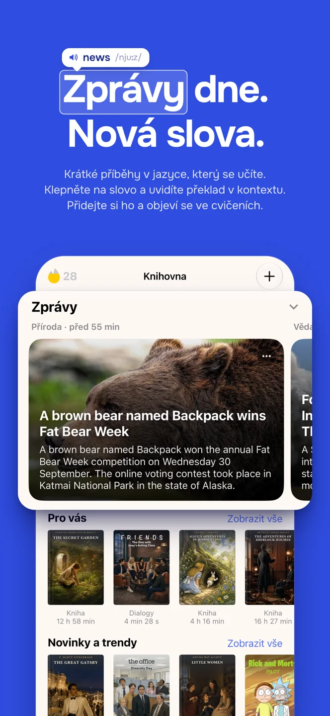 Zprávy pro výuku jazyků