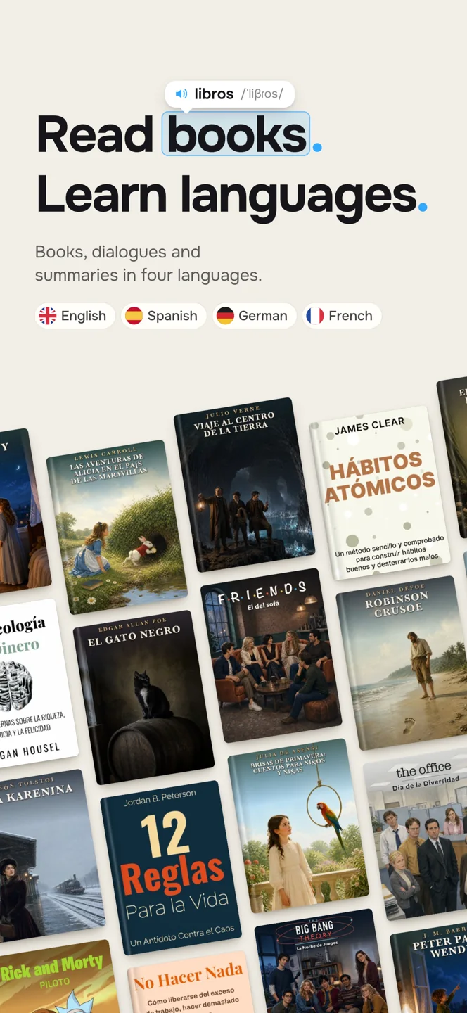 Books and library — English