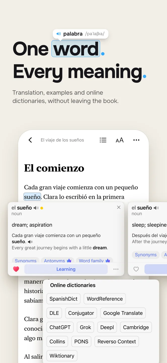 Words in context — English