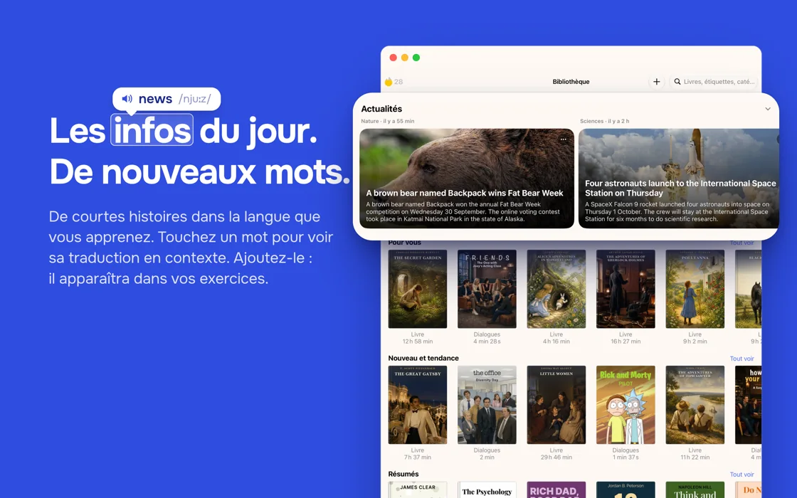 Actualités pour l'apprentissage des langues
