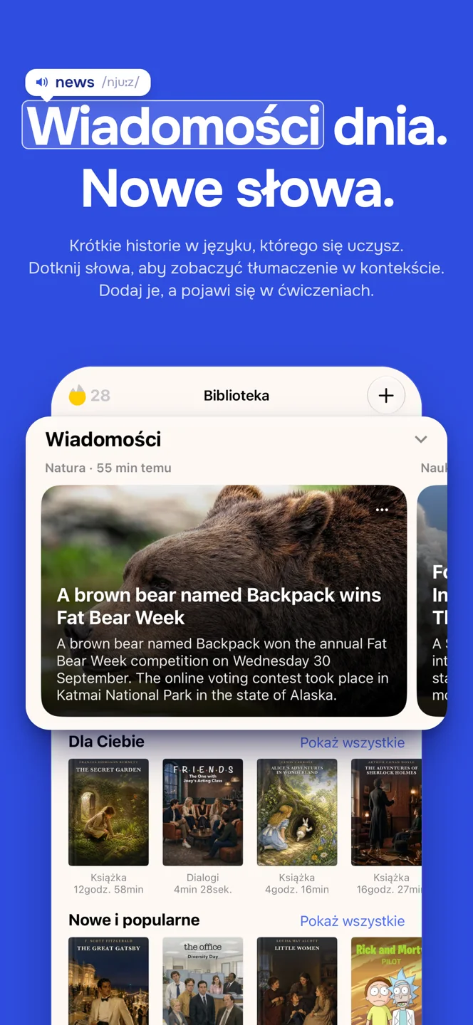 Wiadomości do nauki języka