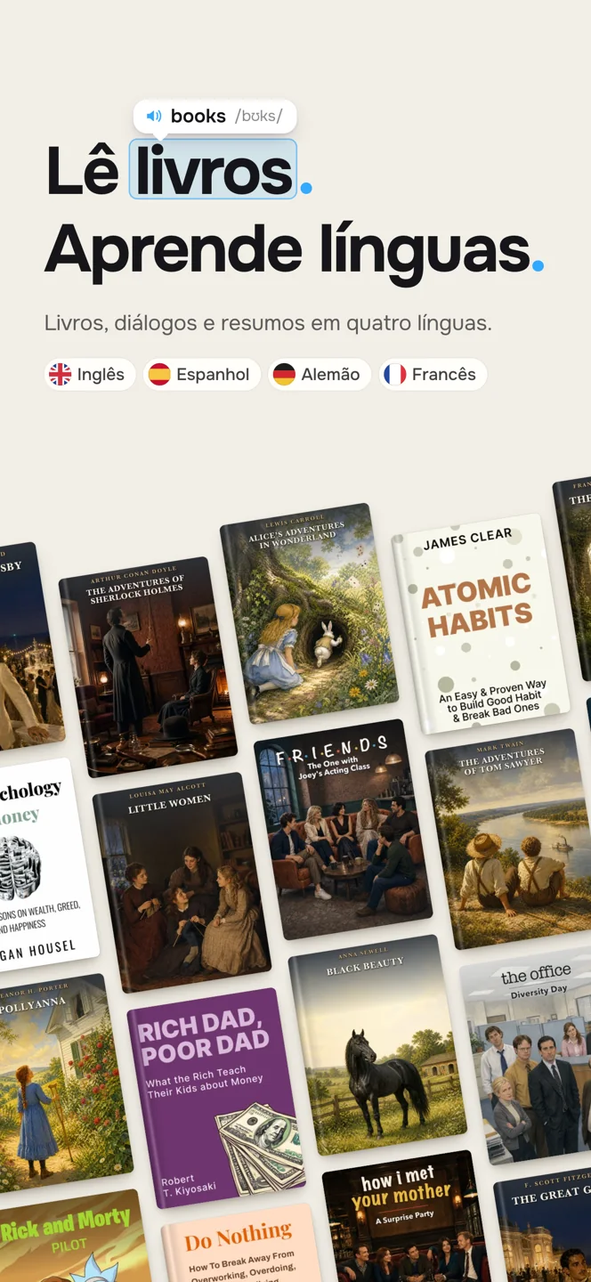 Livros e biblioteca — Português (Portugal)