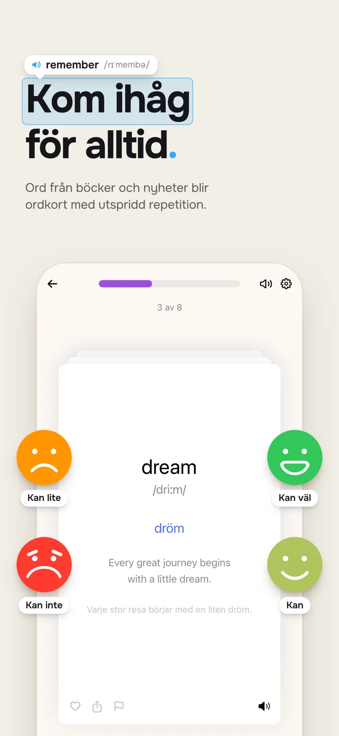 Ordförrådsövningar — Svenska