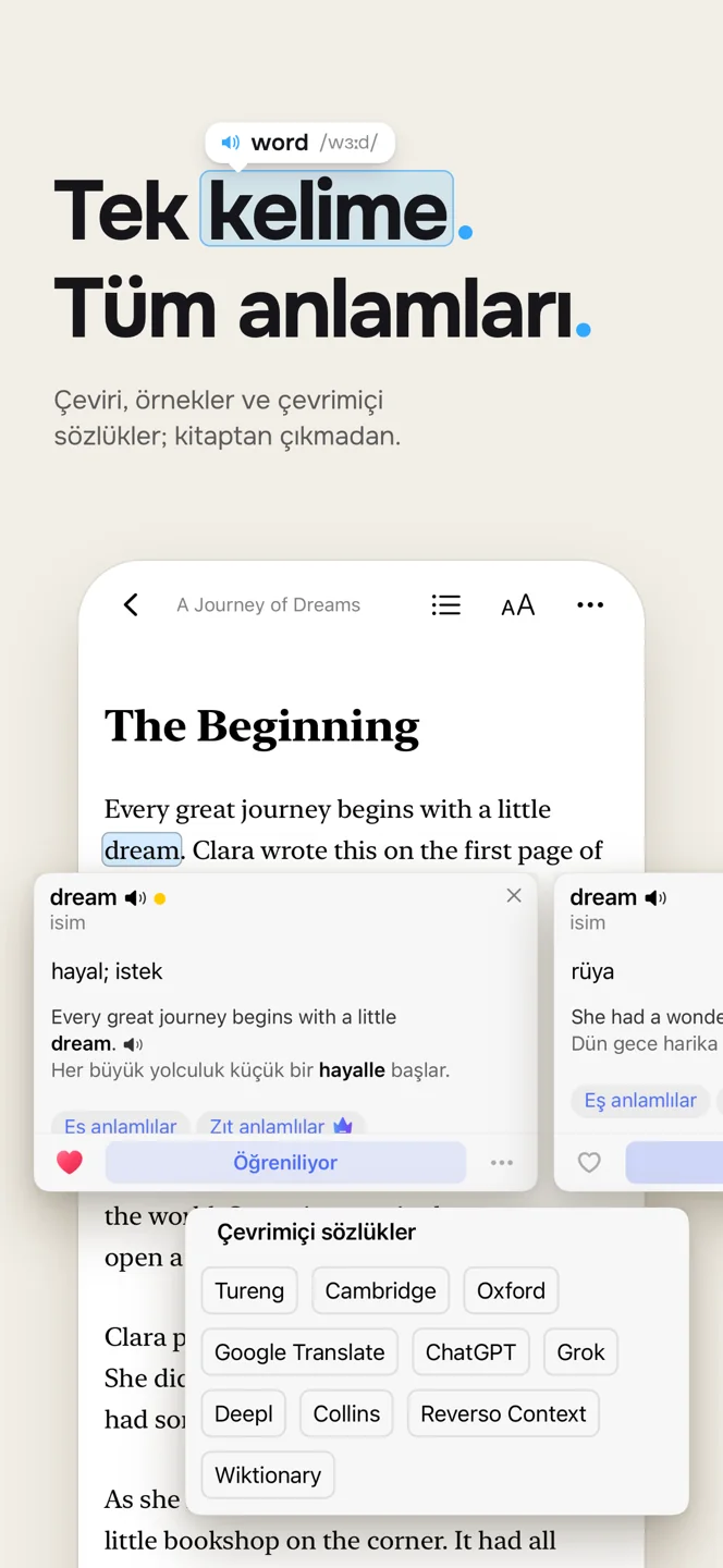 Bağlam içinde kelimeler — Türkçe