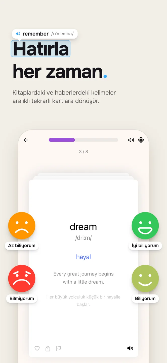 Kelime bilgisi pratiği — Türkçe